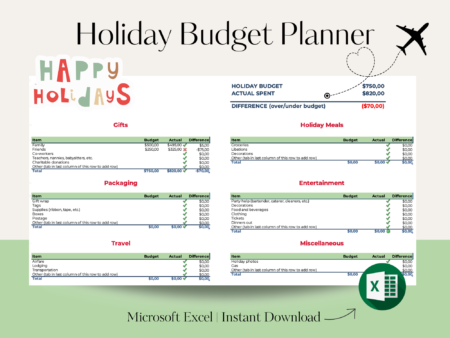 Holiday Budget Planner