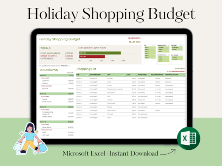 Holiday Shopping Budget