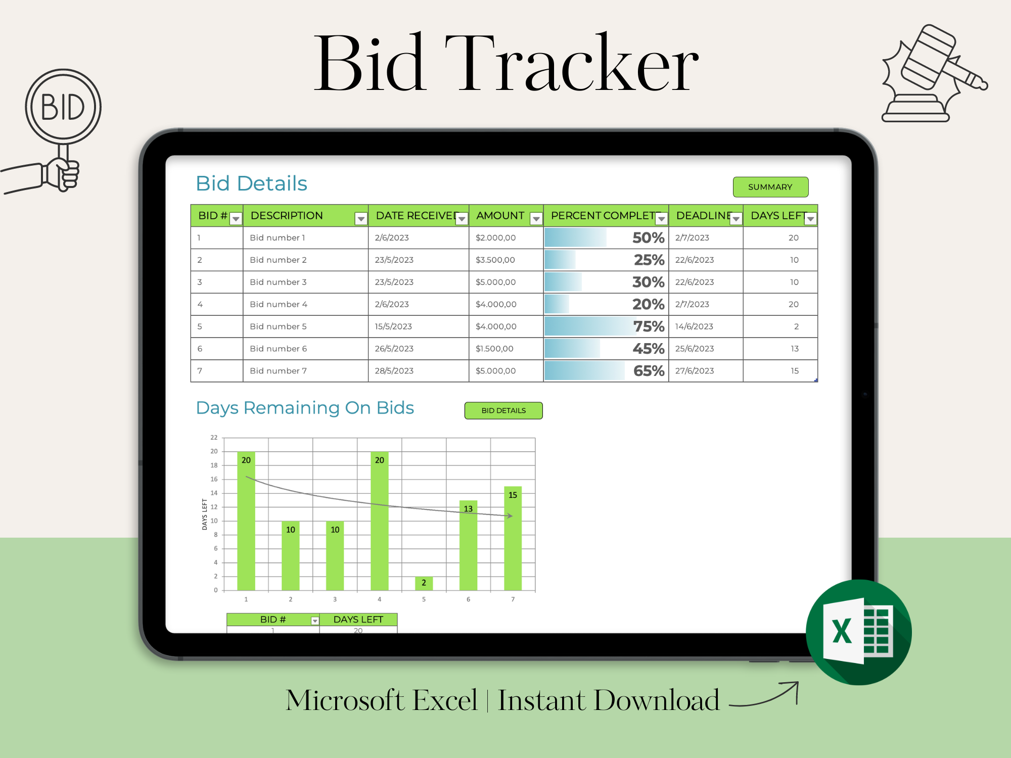 Bid Tracker