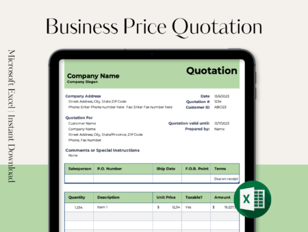 Business Price Quotation