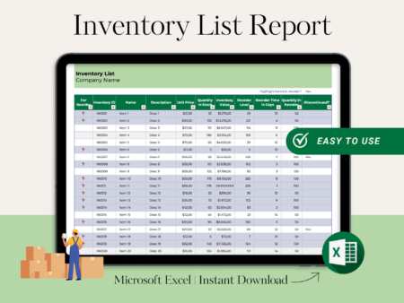 Inventory List Report