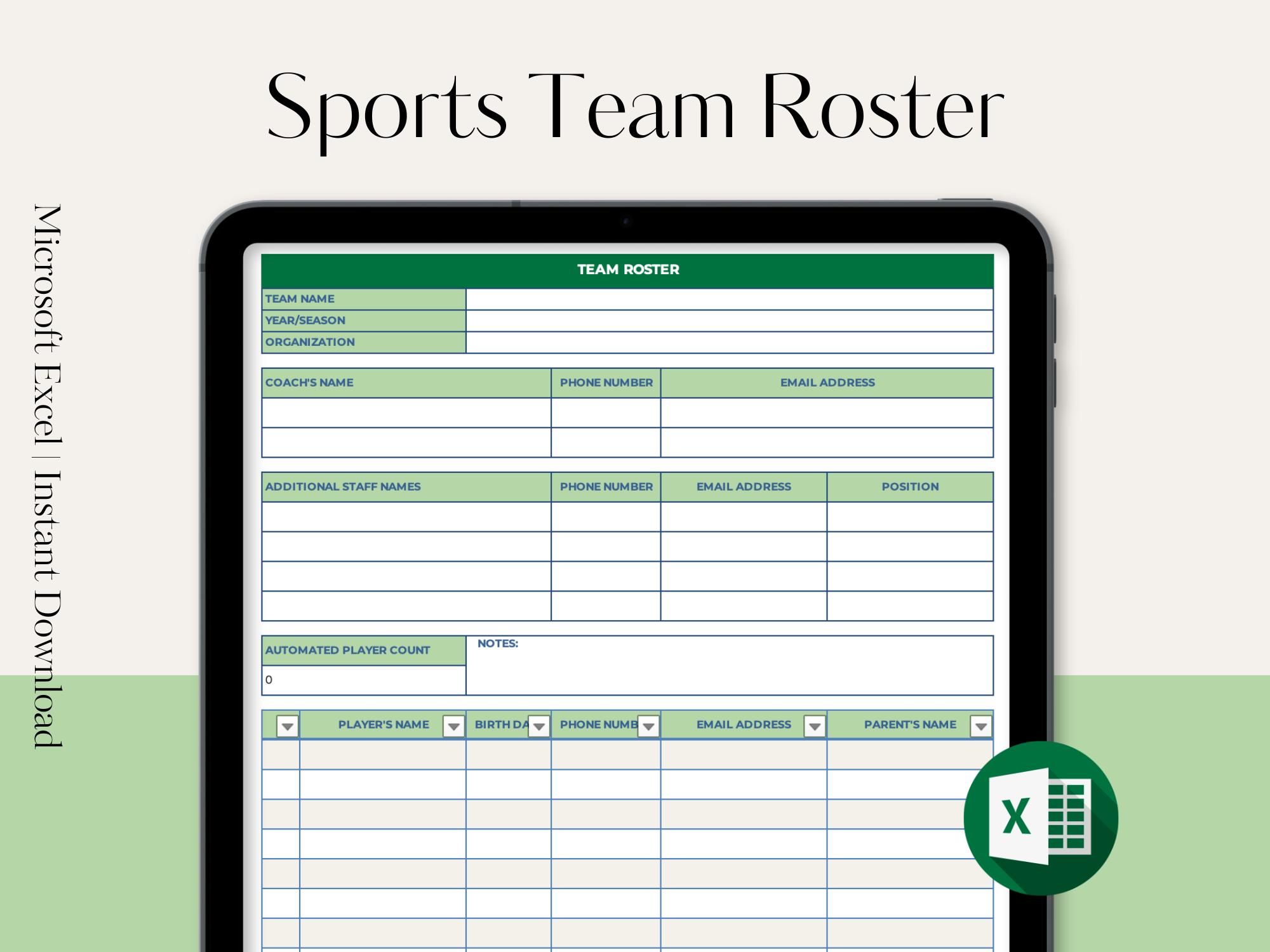 Sports Team Roster