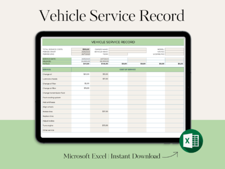 Vehicle Service Record