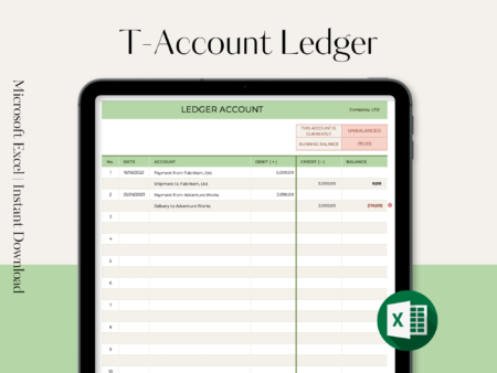 T-account Ledger