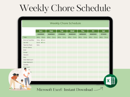 Weekly Chore Schedule