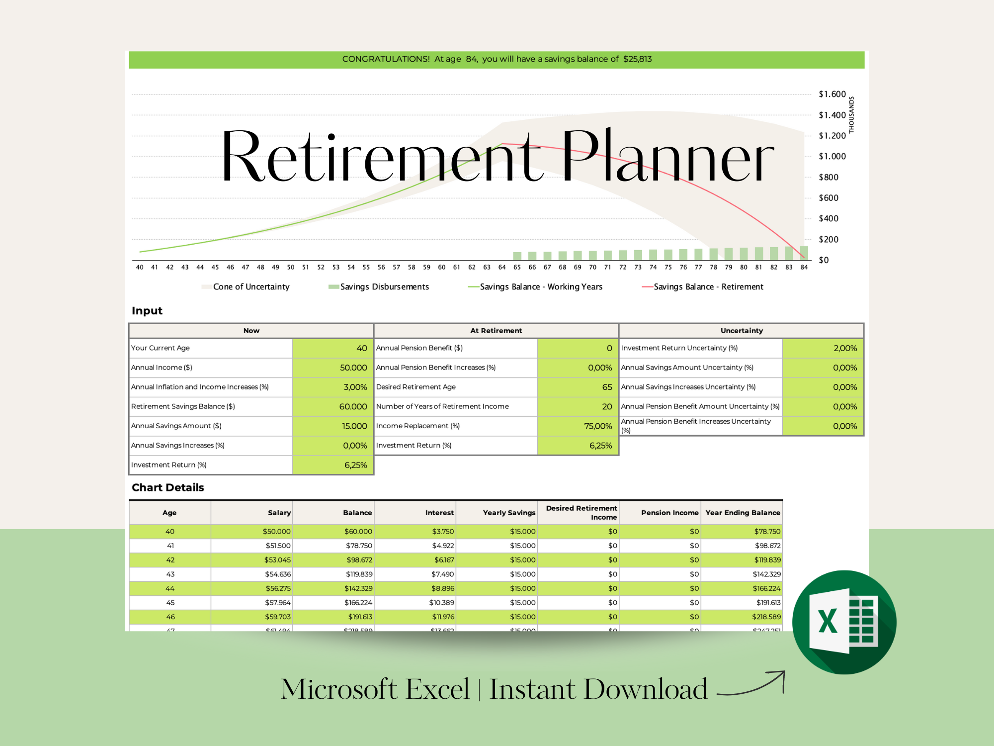 Retirement planner